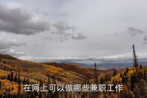 在線工作，在網(wǎng)上可以做哪些兼職工作