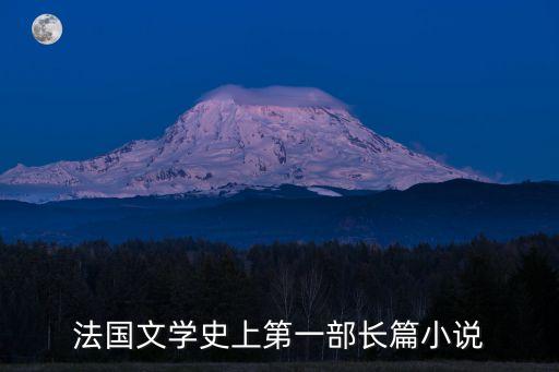 法國(guó)文學(xué)史上第一部長(zhǎng)篇小說(shuō)