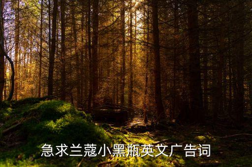 急求蘭蔻小黑瓶英文廣告詞
