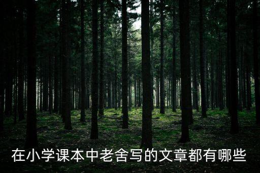 在小學課本中老舍寫的文章都有哪些