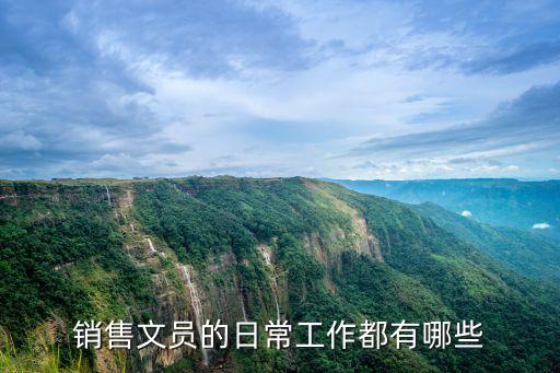 銷售文員，銷售文員的日常工作都有哪些