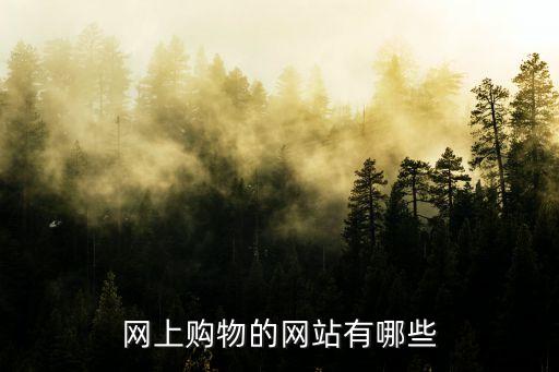 網上購物平臺，網上購物的網站有哪些