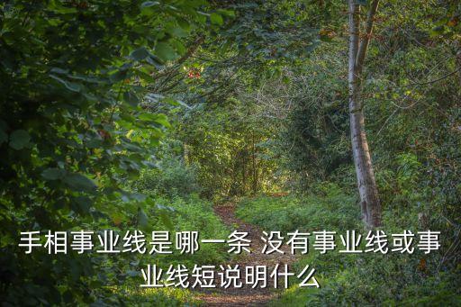 事業線是哪一條，事業線怎么看