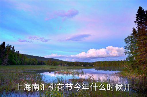 上海南匯桃花節(jié)今年什么時(shí)候開