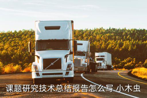 科研總結，課題研究技術總結報告怎么寫 小木蟲