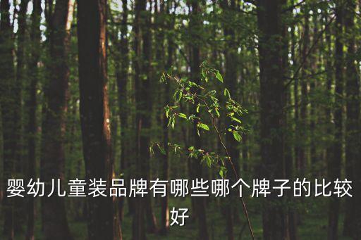 嬰幼兒服裝品牌，寶寶衣服品牌有哪些好的是什么