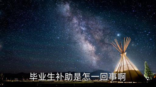 應屆生補貼，畢業生補助是怎一回事啊
