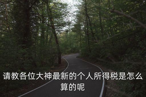 請教各位大神最新的個人所得稅是怎么算的呢
