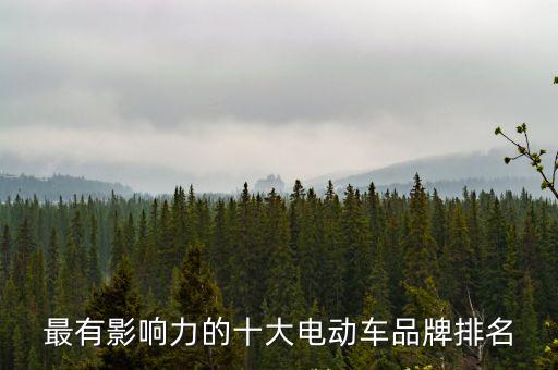 電車排行，電動車排名前十名是哪些品牌