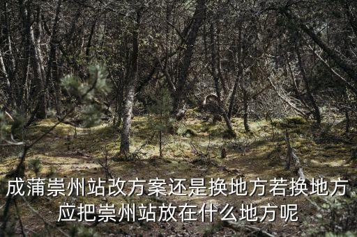 成蒲崇州站改方案還是換地方若換地方應把崇州站放在什么地方呢