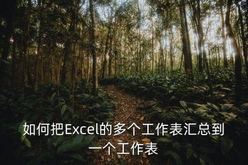 匯總表格，excel表格如何匯總