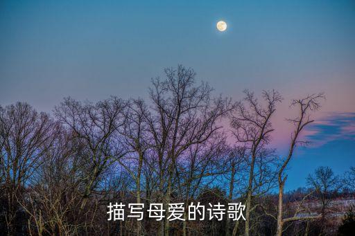 母親的詩歌，描寫母愛的詩歌