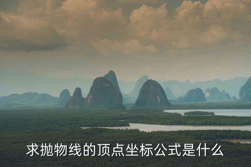 求拋物線的頂點(diǎn)坐標(biāo)公式是什么