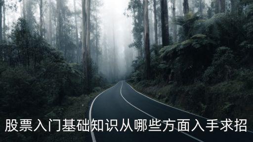 股票入門基礎知識從哪些方面入手求招