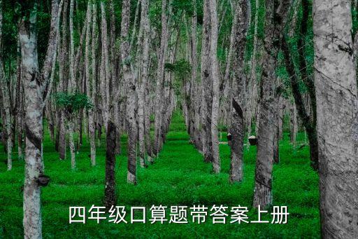 四年級(jí)上冊(cè)口算題，誰有四年級(jí)上數(shù)學(xué)口算題 50題