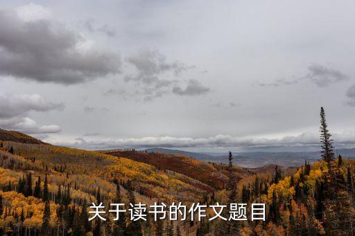 關于讀書的題目，關于寫讀書作文的題目