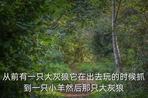 大灰狼吃小羊的故事，從前有一只大灰狼它在出去玩的時(shí)候抓到一只小羊然后那只大灰狼