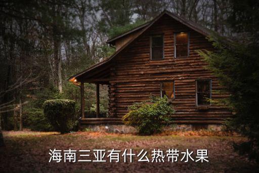 海南水果，海南盛產什么水果