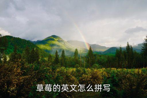 草莓英語怎么寫，草莓的單詞怎么寫