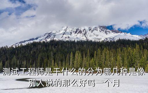 測試工程師職責，軟件測試工程師一般做什么