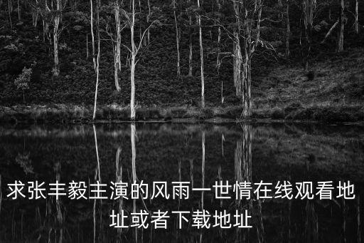 風雨一世情，道路坎坷人生苦難是那個連續劇的歌詞