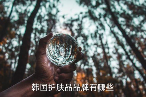 韓國護膚品品牌，韓國十大護膚品牌