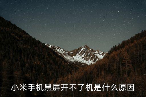 小米無法開機，小米手機無法開機