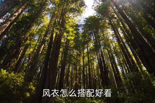 風衣怎么搭配好看，風衣怎么穿好看
