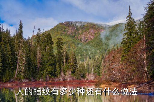 人的指紋有多少種還有什么說法