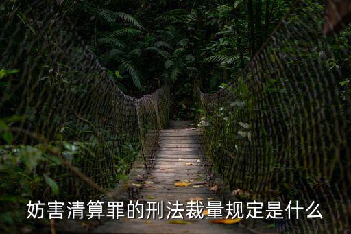 妨害清算罪的刑法裁量規定是什么