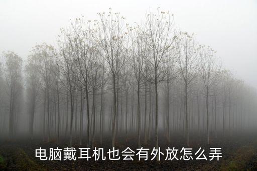 電腦戴耳機也會有外放怎么弄