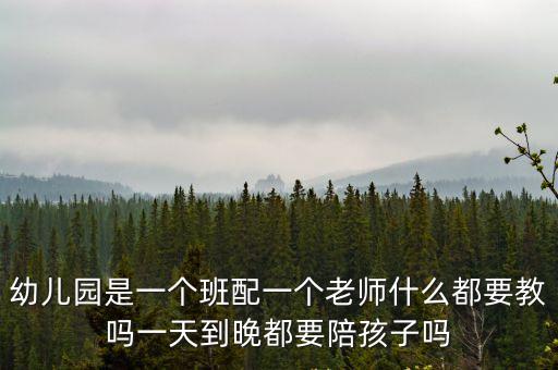 幼兒園是一個班配一個老師什么都要教嗎一天到晚都要陪孩子嗎