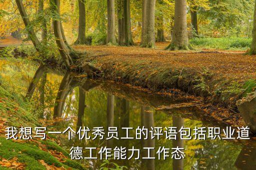 我想寫一個優秀員工的評語包括職業道德工作能力工作態