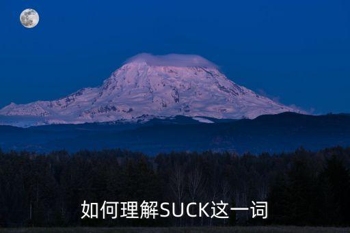 suck是什么意思，suck是什么意思
