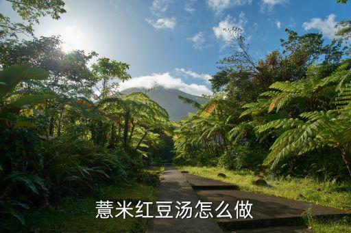 紅豆薏米湯，薏米紅豆湯怎么做