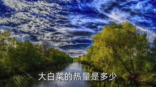 大白菜的熱量，大白菜的熱量是多少