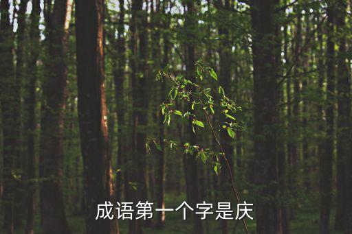 成語第一個字是慶