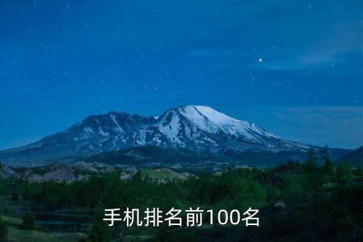 手機排名前100名