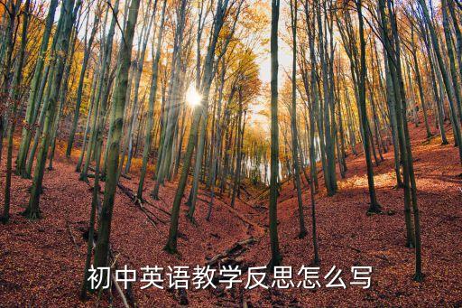 初中英語教學反思，初中英語課后反思怎么寫