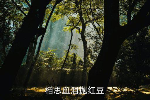 相思血淚拋紅豆，相思血淚拋紅豆