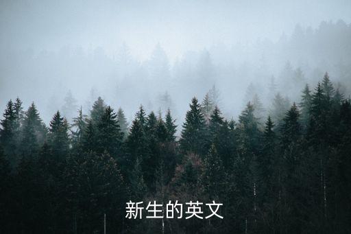 新生用英語怎么說，新生的英文