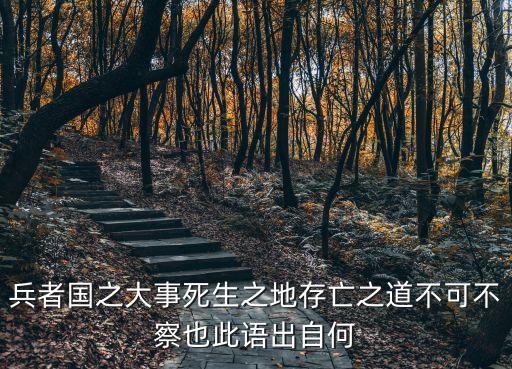 死生之地，兵者國之大事死生之地存亡之道不可不察也此語出自何