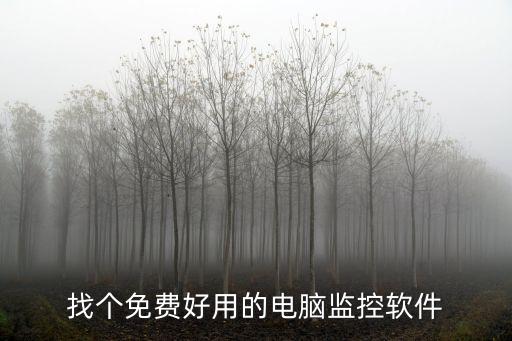 找個免費好用的電腦監控軟件