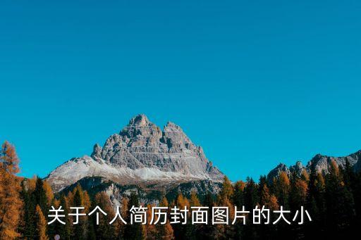 關(guān)于個(gè)人簡(jiǎn)歷封面圖片的大小