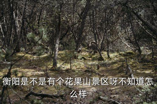 衡陽是不是有個花果山景區呀不知道怎么樣