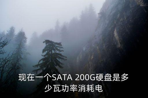 現(xiàn)在一個(gè)SATA 200G硬盤是多少瓦功率消耗電