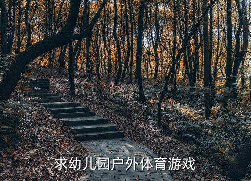 中班體育活動，求幼兒園戶外體育游戲