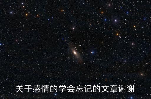 學會忘記作文，我該如何學會忘記