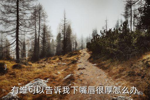 下唇厚，有誰可以告訴我下嘴唇很厚怎么辦