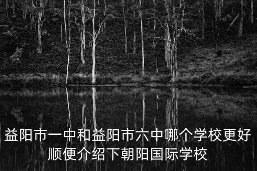 益陽市一中和益陽市六中哪個學校更好順便介紹下朝陽國際學校